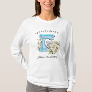 Camiseta Encantador mezclador turquesa con daisies