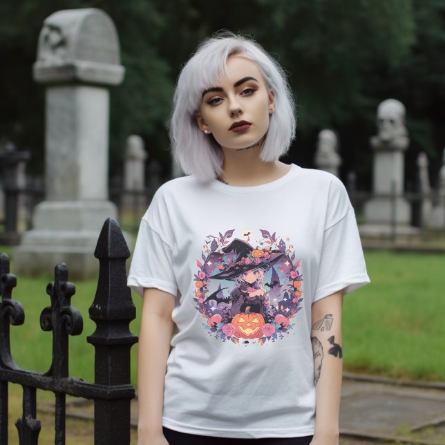 Camiseta "Encantador místico" Halloween Anime Witch (Subido por el creador)