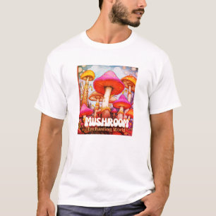 Camiseta Encantador Mundo de las Setas a SS Negro