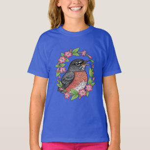 Camiseta Encantador pájaro de Connecticut con Mirabilis