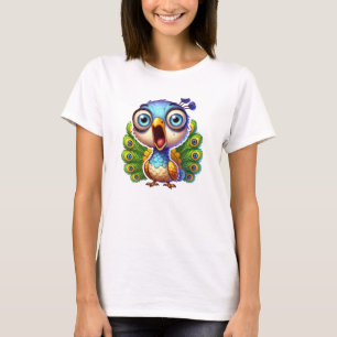 Camiseta Encantador pavo real