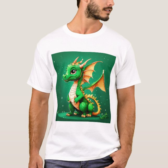 Camiseta "Encantador Pegatina de familia Dragon" (Anverso)