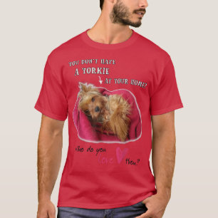 Camiseta Encantador Yorkshire Cute Terrier con amor