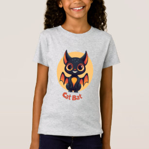 Camiseta Encantadora Creatura De Gato Cuto Con Sensación Ha