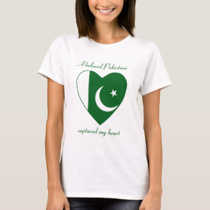 Camiseta encantadora de la bandera de Pakistán