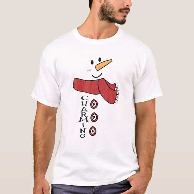 Camiseta Encantadora familia de disfraces de Snowman coinci (Anverso)