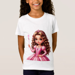 Camiseta Encantadora Princesa con Vestido Rosa