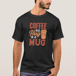 Camiseta encantadora vida en paz amigos y café familiar