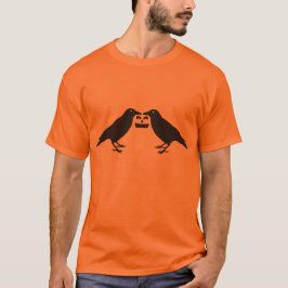 Camiseta Encantadoramente Cute: Cuervos con Calabaza y Fant