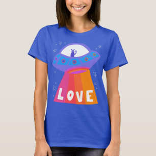 Camiseta Encantadores alienígenas martianos OVNI amor dulce