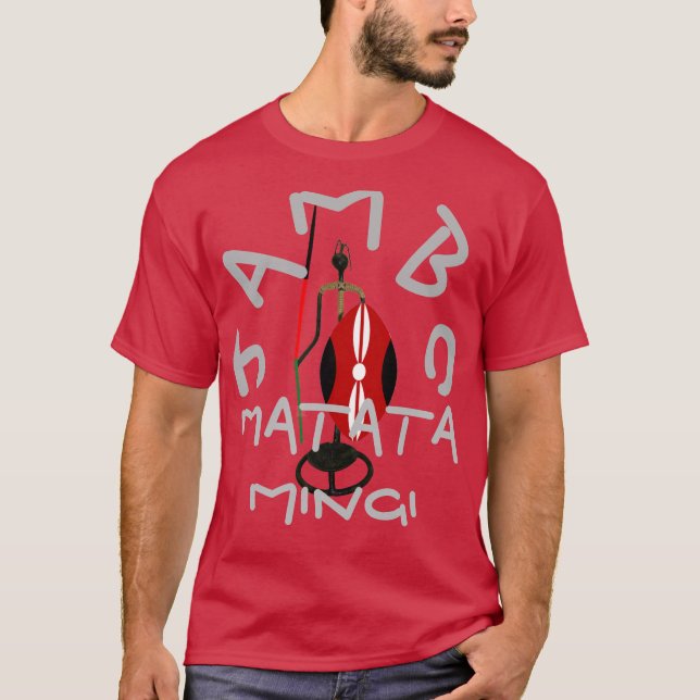 Camiseta Encantadores camisas Matata Mingi Kenya Hakuna Mat (Anverso)
