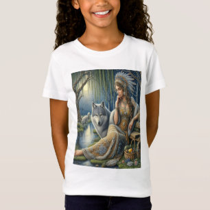 Camiseta Encantamiento de la luna en el bosque místico
