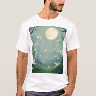 Camiseta Encantamiento de la luna: Luciérnagas en el bosque
