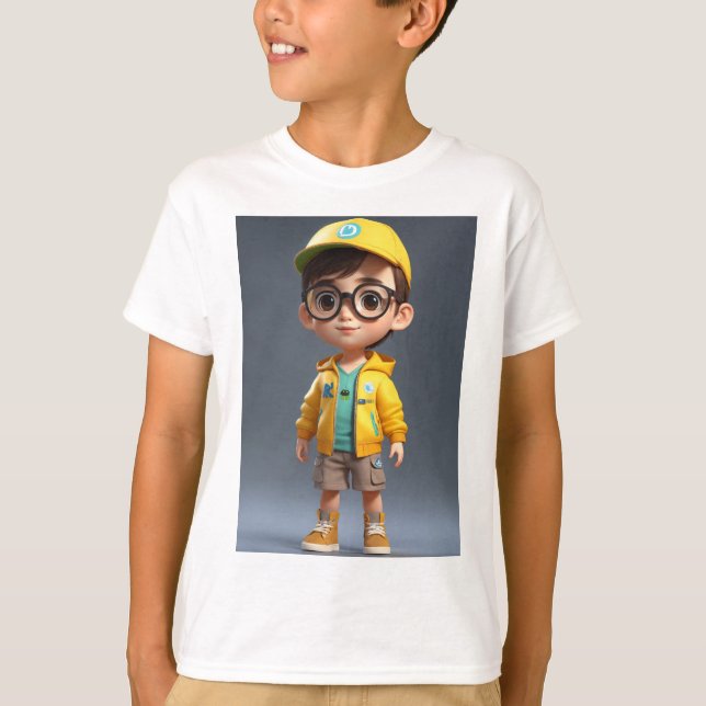 Camiseta "Encanto Adorable: Niño Pegatina Tee" (Anverso)