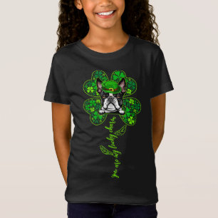 Camiseta Encanto afortunado Boston Terrier Shamrock Happy S