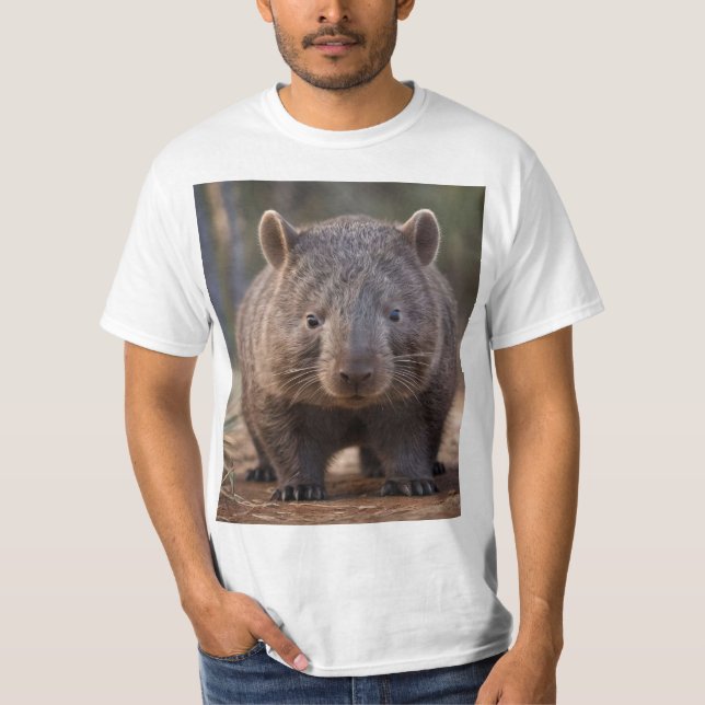 Camiseta "Encanto Chubby: El Adorable Wombat Australiano" (Anverso)