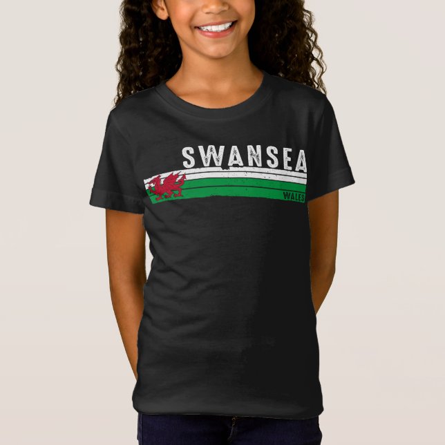 Camiseta Encanto costero de Swansea Wales (Anverso)