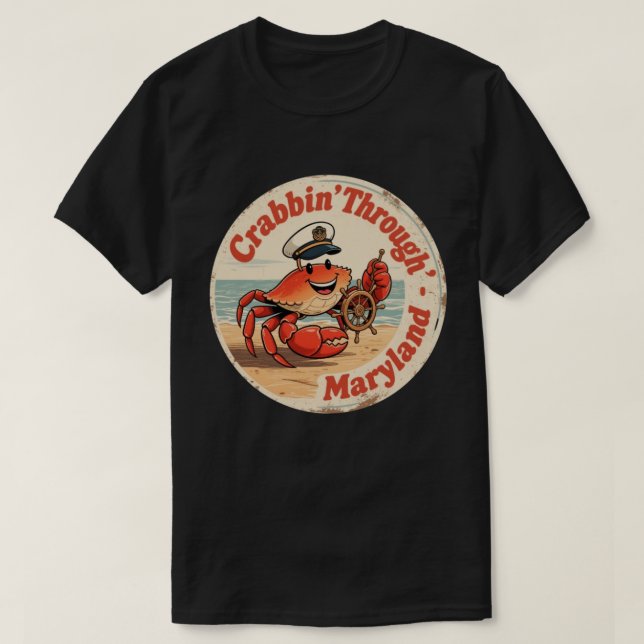 Camiseta Encanto de Chesapeake_ Capitán de cangrejo de Mary (Diseño del anverso)