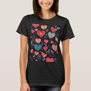 Camiseta "Encanto de corazón: El té negro básico de las muj