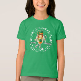 Camiseta Encanto de suerte. Día de San Patricio, Chica irla