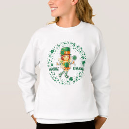 Camiseta Encanto de suerte. Día de San Patricio, Chica irla