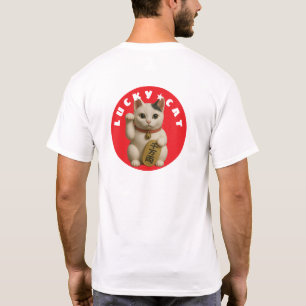 Camiseta Encanto de un gato suertudo japonés