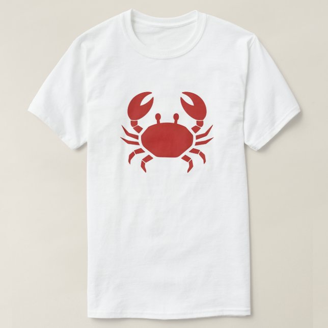 Camiseta Encanto del cangrejo costero (Diseño del anverso)