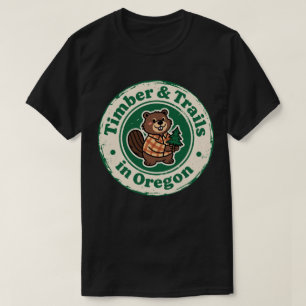 Camiseta Encanto del Pacífico Noroeste _ Oregon Castor Vint