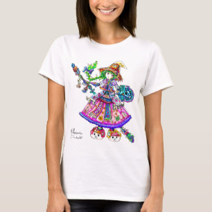 Camiseta Encanto mágico lindo de Kawaii Halloween de la