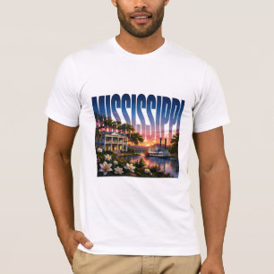 Camiseta Encanto sureño del patrimonio del río Mississippi