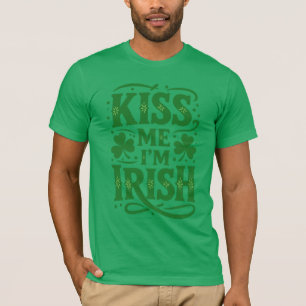 Camiseta Encanto Vintage Bésame Soy Irlandés