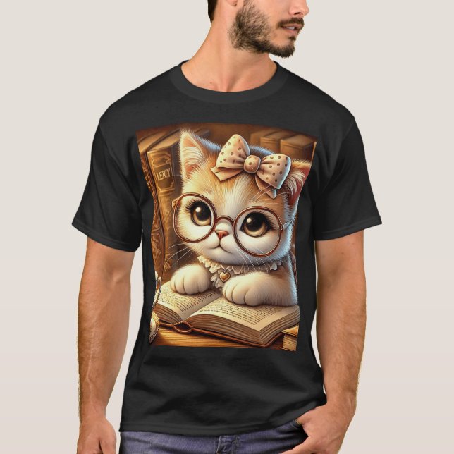 Camiseta "Encantos Felinos: A Magia dos Gatos" (Anverso)