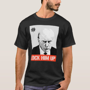 Camiseta Encarcelarlo: Foto de Trump en la cárcel