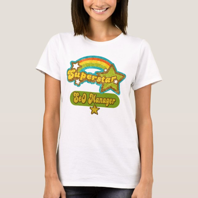 Camiseta Encargado de la superestrella SEO (Anverso)