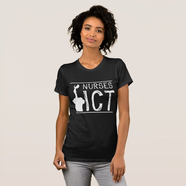 Camiseta Encargado de NursesICT (blanco) (Anverso completo)