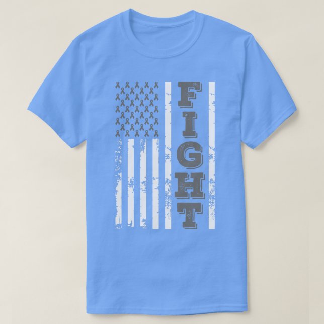 Camiseta Encefalitis Conciencia Lucha contra la Bandera Ame (Diseño del anverso)