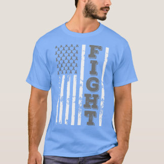 Camiseta Encefalitis Conciencia Lucha contra la Bandera Ame