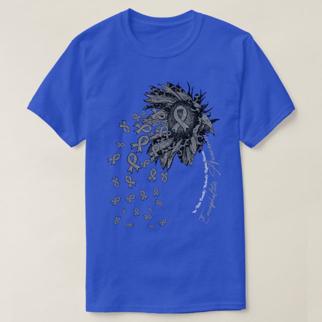 Camiseta Encefalitis Sensibilización sobre el girasol nadie (Diseño del anverso)