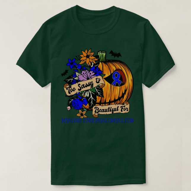 Camiseta Encefalomielitis miálgica Halloween retro de sensi (Diseño del anverso)