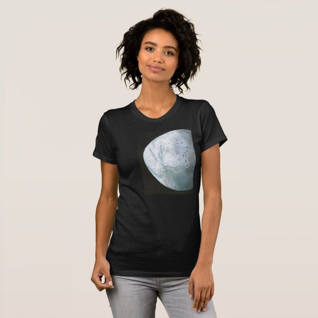 Camiseta Enceladus, oscura para las mujeres, monta (Anverso completo)