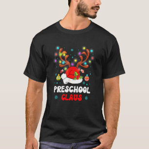 Camiseta Encendedor de Navidades de renos en el preescolar