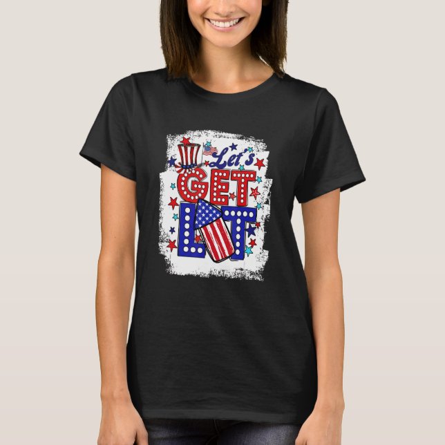 Camiseta Encendemos El 4 De Julio Patriótico Cuarto Fuego (Anverso)