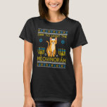 Camiseta Encender al gato judío de Meownorah Menorah Amante<br><div class="desc">Encender al gato judío de Meownorah Menorah Lover Ugly Chanukah</div>
