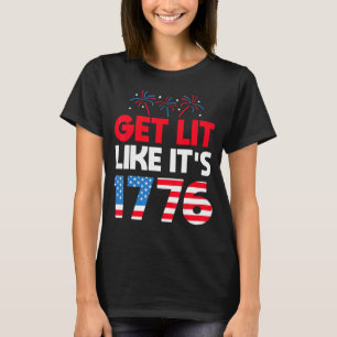 Camiseta Encender como si fuera 1776 Independencia 4 de jul