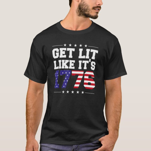 Camiseta Encender como si fueran fuegos artificiales 1776 4 (Anverso)