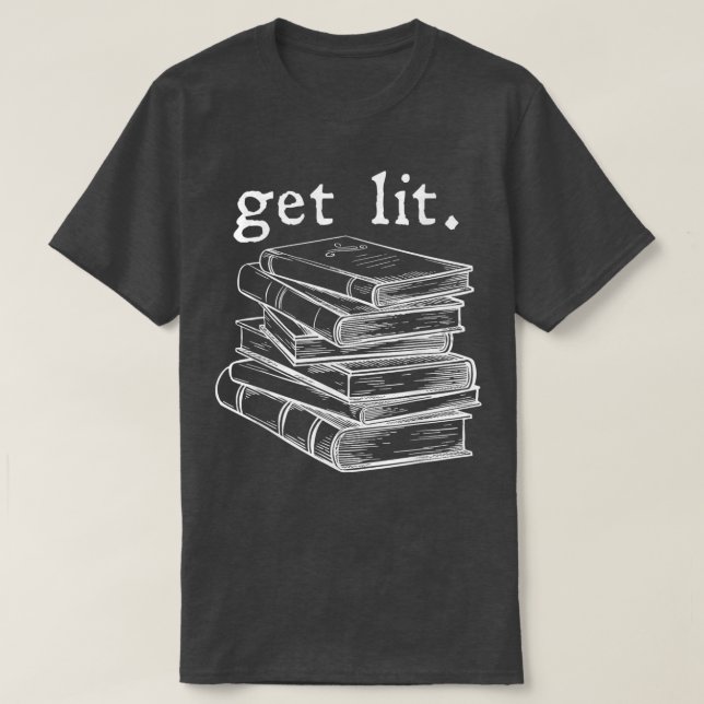 Camiseta Encender con libros Gracioso Meme leyendo libro Lo (Diseño del anverso)