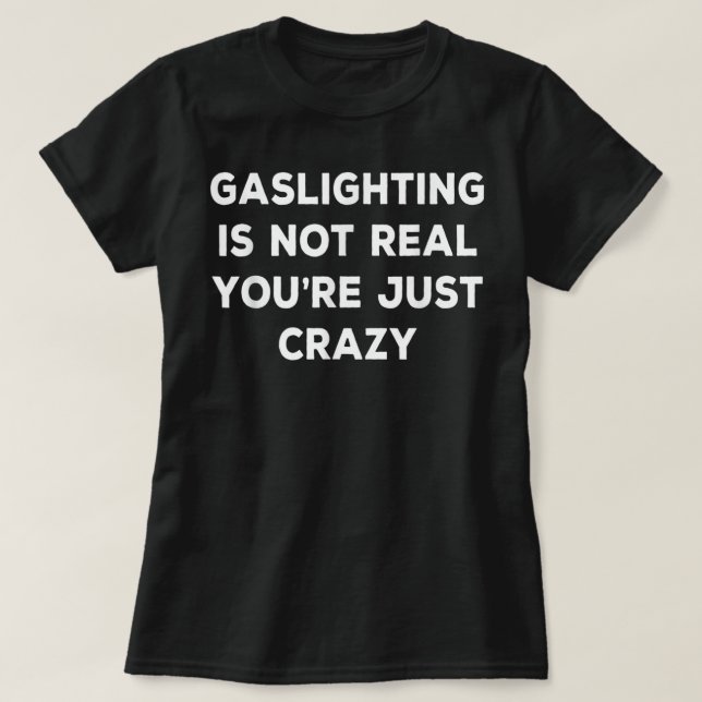 Camiseta Encender de nuevo no es real solo que estás loco (Diseño del anverso)