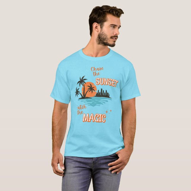 Camiseta Encender la puesta de sol (Anverso completo)