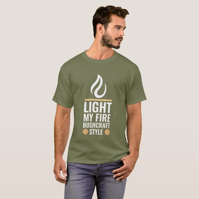 Camiseta Encender mi estilo de negocio de fuego (Anverso completo)