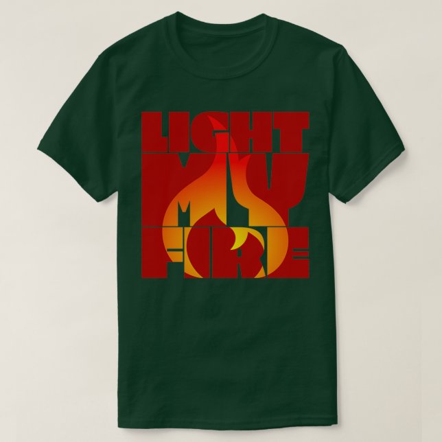 Camiseta Encender mi fuego (Diseño del anverso)